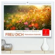 Cover-Bild zum Titel 'Freu Dich Motivations-Kalender (hochwertiger Premium Wandkalender 2026 DIN A2 quer), Kunstdruck in Hochglanz' von 'Peter Roder'