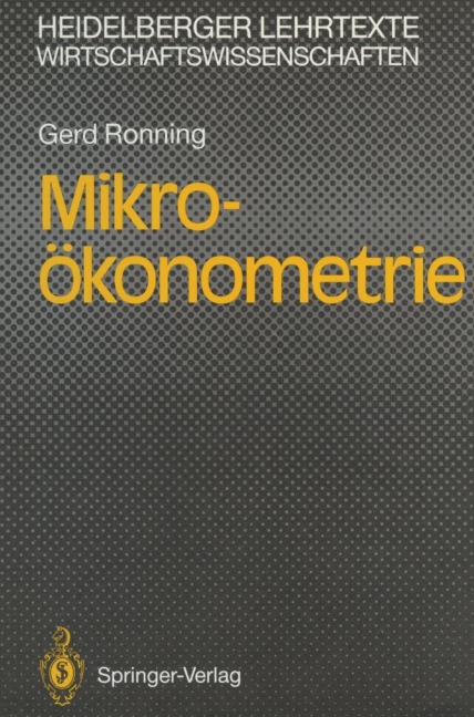 Mikro-ökonometrie - Gerd Ronning