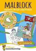 Cover-Bild zum Titel 'Malbuch ab 4 Jahre für Junge und Mädchen - Ritter und Piraten' von 'Hauschka Verlag'
