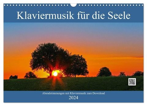 Klaviermusik für die Seele (Wandkalender 2024 DIN A3 quer), CALVENDO Monatskalender - Klaus Eppele