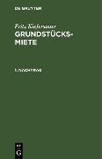 Cover-Bild zum Titel 'Nachtrag 1.' von 'Fritz Kiefersauer'