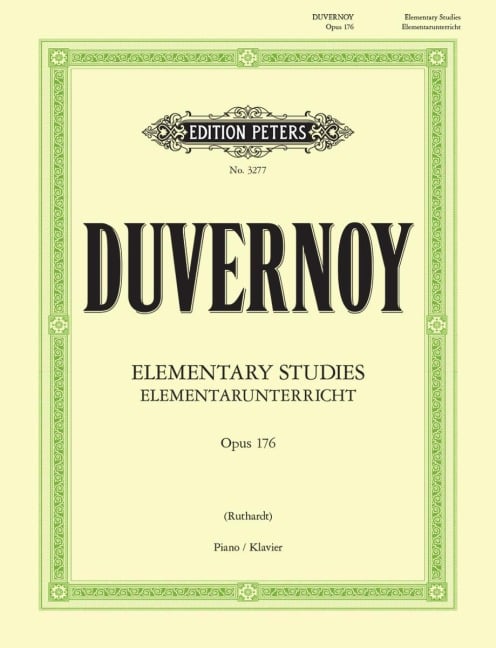 Elementarunterricht für Anfänger op. 176 - Jean Baptiste Duvernoy, Adolf Ruthardt