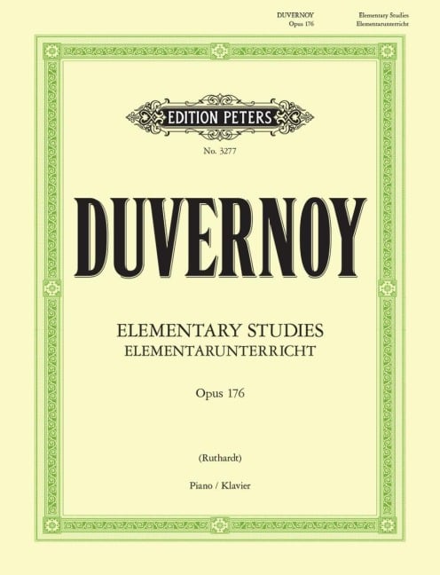Elementarunterricht für Anfänger op. 176 - Jean Baptiste Duvernoy, Adolf Ruthardt