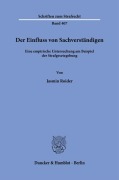 Cover-Bild zum Titel 'Der Einfluss von Sachverständigen.' von 'Jasmin Roider'