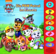 Cover-Bild zum Titel 'Die PAW Patrol im Einsatz - 8-Button-Soundbuch - interaktives Bilderbuch mit 8 spannenden Geräuschen' von ''
