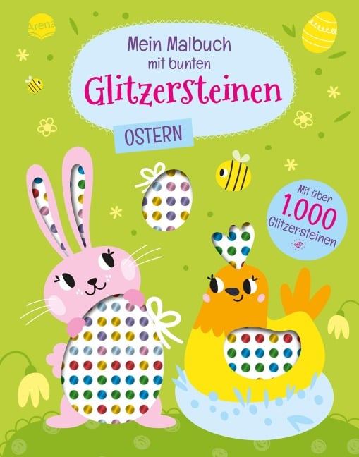 Mein Malbuch mit bunten Glitzersteinen. Ostern (Mit über 1.000 Glitzersteinen) - 