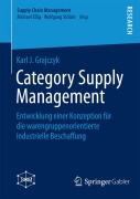 Cover-Bild zum Titel 'Category Supply Management' von 'Karl J. Grajczyk'