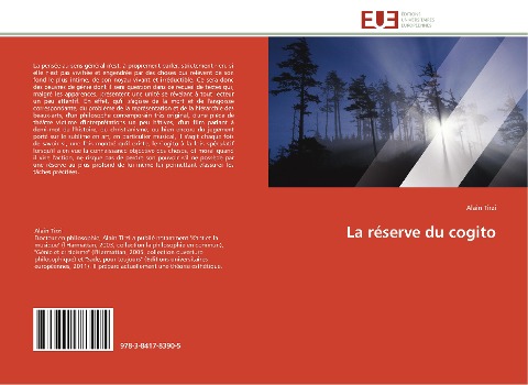 La réserve du cogito - Alain Tirzi