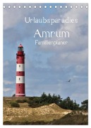 Cover-Bild zum Titel 'Urlaubsparadies Amrum / Familienplaner (Tischkalender 2027 DIN A5 hoch), CALVENDO Monatskalender' von 'Andrea Potratz'