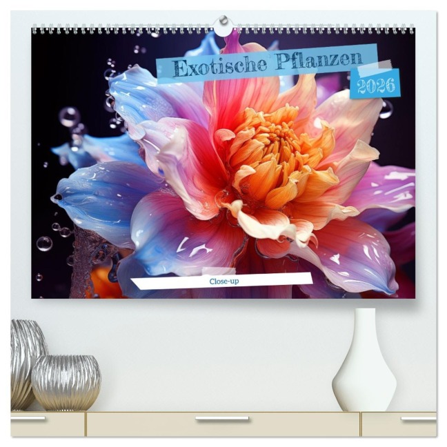 Exotische Pflanzen Close-up (hochwertiger Premium Wandkalender 2026 DIN A2 quer), Kunstdruck in Hochglanz - Natalia O. Schwermer