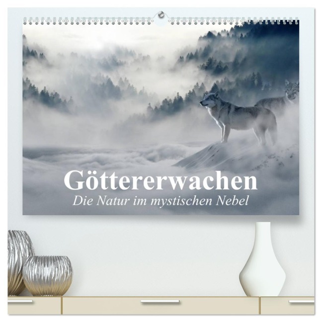 Göttererwachen. Die Natur im mystischen Nebel (hochwertiger Premium Wandkalender 2026 DIN A2 quer), Kunstdruck in Hochglanz - Elisabeth Stanzer
