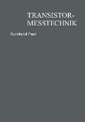 Cover-Bild zum Titel 'Transistormeßtechnik' von 'Reinhold Paul'