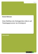 Cover-Bild zum Titel 'Zum Einfluss des biologischen Alters auf Trainingsprozesse im Schulsport' von 'Nicolai Rühmann'