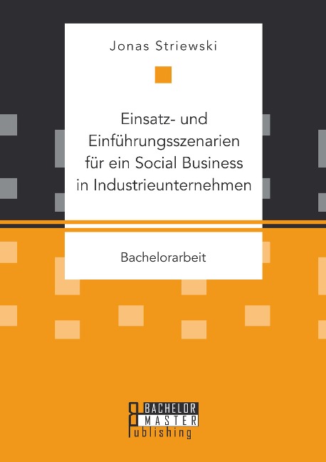 Einsatz- und Einführungsszenarien für ein Social Business in Industrieunternehmen - Jonas Striewski