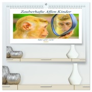 Zauberhafte Affenkinder. Süßer geht¿s nicht! (hochwertiger Premium Wandkalender 2026 DIN A2 quer), Kunstdruck in Hochglanz - Rose Hurley
