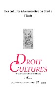 Cover-Bild zum Titel 'Les cultures à la rencontre du droit : L'Inde' von 'Collectif'