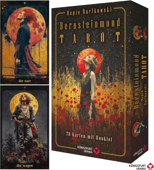 Bernsteinmond Tarot - 78 Tarotkarten und 80-seitiges Booklet - Hepie Bartkowski