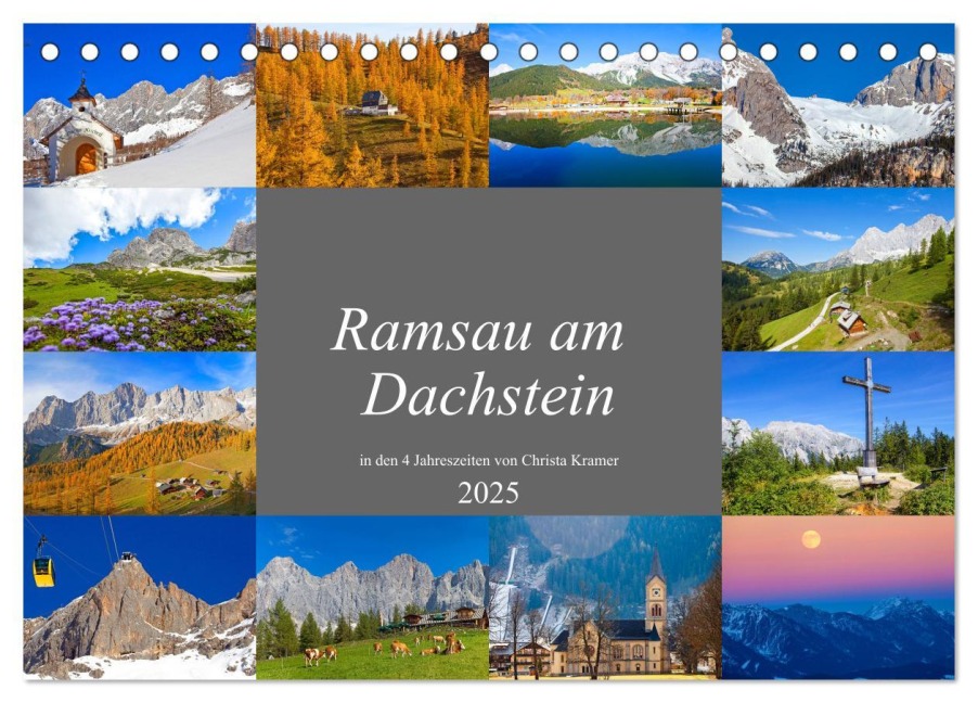 Ramsau am Dachstein (Tischkalender 2025 DIN A5 quer), CALVENDO Monatskalender - Christa Kramer