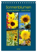 Cover-Bild zum Titel 'Sonnenblumen - Strahlende Blüten (Tischkalender 2026 DIN A5 hoch), CALVENDO Monatskalender' von 'Gisela Kruse'