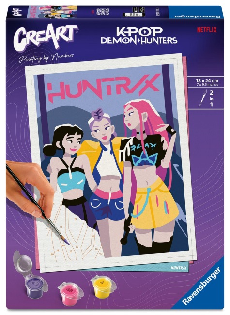 CreArt, Malen nach Zahlen Adults Trend KPop Demon Hunters - HUNTR/X - 