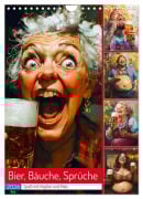 Bier, Bäuche, Sprüche. Spaß mit Hopfen und Malz (Wandkalender 2026 DIN A4 hoch), CALVENDO Monatskalender - Rose Hurley