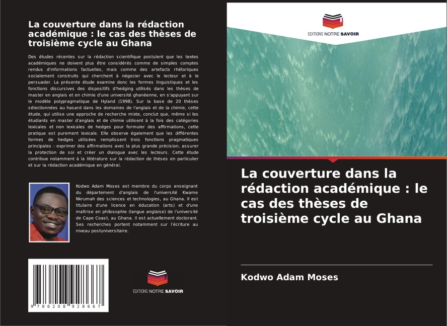 La couverture dans la rédaction académique : le cas des thèses de troisième cycle au Ghana - Kodwo Adam Moses