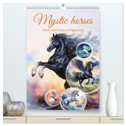 Cover-Bild zum Titel 'Mystic horses - Pferde aus Fantasie und Sagenwelt (hochwertiger Premium Wandkalender 2026 DIN A2 hoch), Kunstdruck in Hochglanz' von 'Stephanie Kohrt'