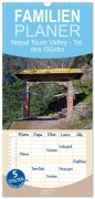 Cover-Bild zum Titel 'Familienplaner 2027 - Nepal Tsum Valley - Tal des Glücks mit 5 Spalten (Wandkalender, 21 x 45 cm) CALVENDO' von 'Holger Weigelt'