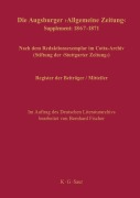 Cover-Bild zum Titel 'Register der Beiträger / Mitteiler' von ''