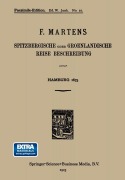 Cover-Bild zum Titel 'Spitzbergische oder Groenlandische Reise Beschreibung gethan im Jahr 1671' von 'Friedrich Martens'