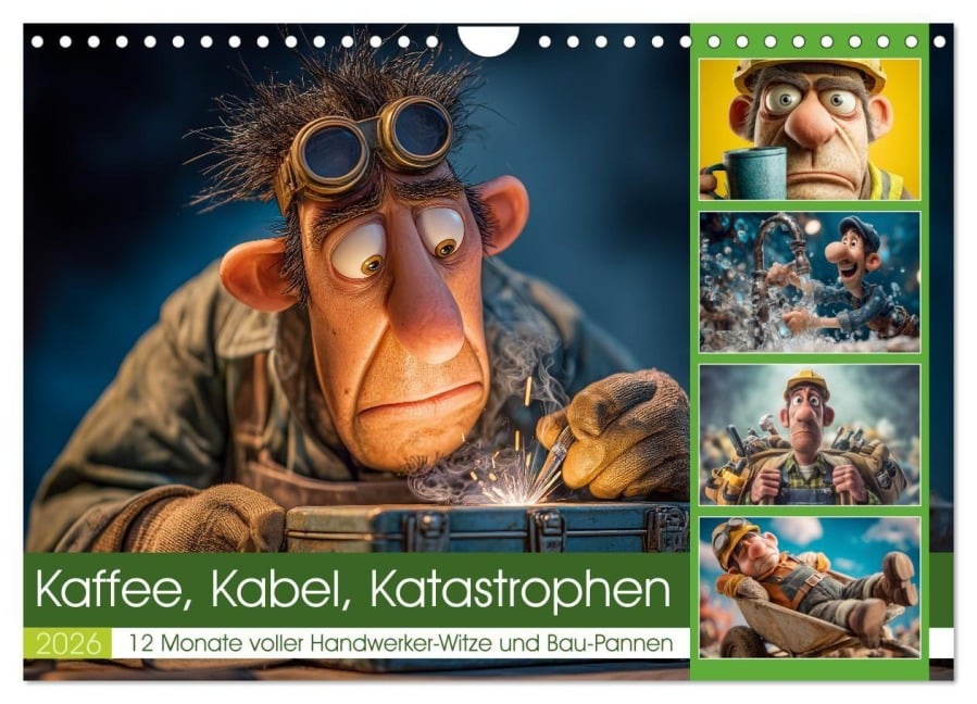 Kaffee, Kabel, Katastrophen (Wandkalender 2026 DIN A4 quer), CALVENDO Monatskalender - Steffen Gierok-Latniak