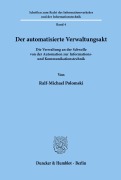 Cover-Bild zum Titel 'Der automatisierte Verwaltungsakt.' von 'Ralf-Michael Polomski'