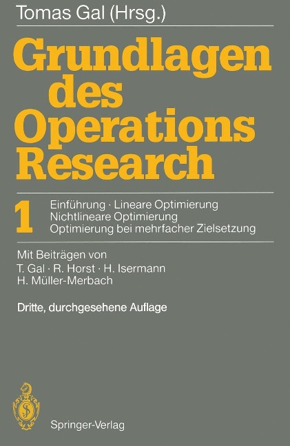 Grundlagen des Operations Research - 