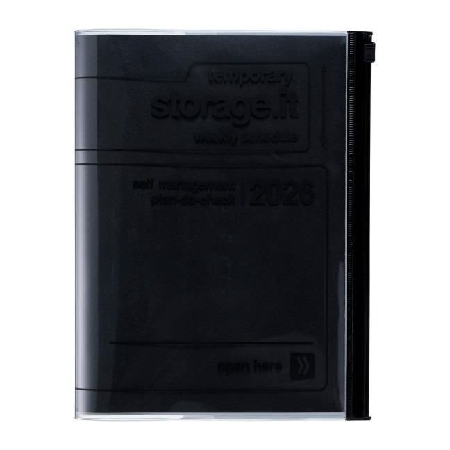 MARK'S 2025/26 Taschenkalender, A5 Storage.it // Black - 