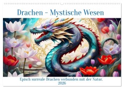 Cover-Bild zum Titel 'Drachen - Mystische Wesen (Wandkalender 2026 DIN A2 quer), CALVENDO Monatskalender' von 'Dusanka Djeric'
