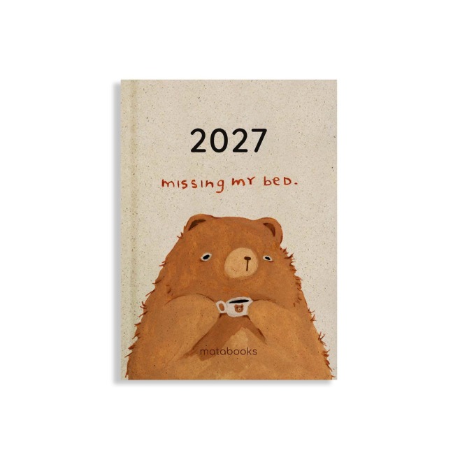 matabooks - A6 Kalender Samaya 2027 Farbe: Mocha Brown (DE/EN) - 