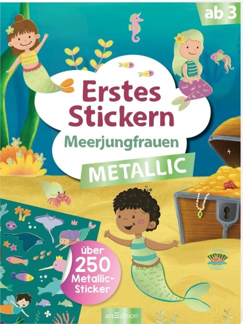 Erstes Stickern Metallic - Meerjungfrauen - 