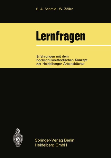 Lernfragen - Wolfgang Zöller, Bernd A. Schmid