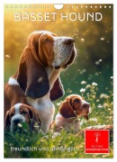 Cover-Bild zum Titel 'Basset Hound - freundlich und anhänglich (Wandkalender 2026 DIN A4 hoch), CALVENDO Monatskalender' von 'Peter Roder'
