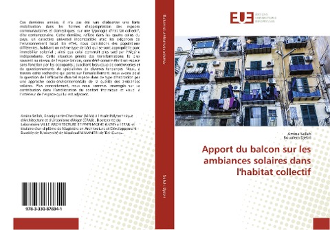 Apport du balcon sur les ambiances solaires dans l'habitat collectif - Amina Sellah, Boualem Djebri