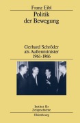 Cover-Bild zum Titel 'Politik der Bewegung' von 'Franz Eibl'