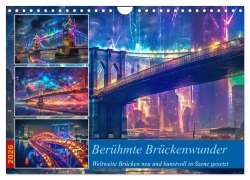 Cover-Bild zum Titel 'Berühmte Brückenwunder (Wandkalender 2026 DIN A4 quer), CALVENDO Monatskalender' von 'Steffen Gierok-Latniak'
