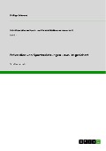 Cover-Bild zum Titel 'Prävention von Sportverletzungen - was ist gesichert' von 'Philipp Schoene'