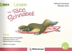 Cover-Bild zum Titel 'Lesen mit Rico Schnabel, Heft 8: Texte - silbierte Ausgabe' von 'Stefanie Drecktrah, Mareike Hahn'