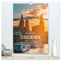 Elbstadt Dresden (hochwertiger Premium Wandkalender 2024 DIN A2 hoch), Kunstdruck in Hochglanz - Stefan Becker