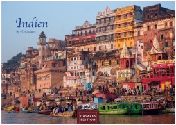 Cover-Bild zum Titel 'Indien Kalender 2026 - Wandkalender | Fotokalender Asien 24x35cm - Entdecken Sie die vielfältige Kultur Indiens in 12 faszinierenden Fotos' von 'H. W. Schawe'