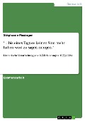 Cover-Bild zum Titel '' ...bis eines Tags es keinen Sinn mehr haben wird zu sagen: morgen."' von 'Stéphanie Pissinger'