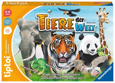 Ravensburger tiptoi Spiel 00171 Tiere der Welt, Erkenne die Tiere anhand ihrer Eigenschaften, Lernspiel für 1-4 Kinder von 4-8 Jahren - Gunter Baars