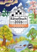 Cover-Bild zum Titel 'Rätselbuch 2026: Rätselvergnügen für das ganze Jahr mit dem großen Rätselkalender 2026 - Inkl. Sudoku, Kreuzwort- & Wortsuchrätseln' von 'Rätsel Werft'