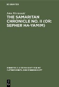 Cover-Bild zum Titel 'The Samaritan Chronicle No. II (or: Sepher Ha-Yamim)' von 'John Macdonald'